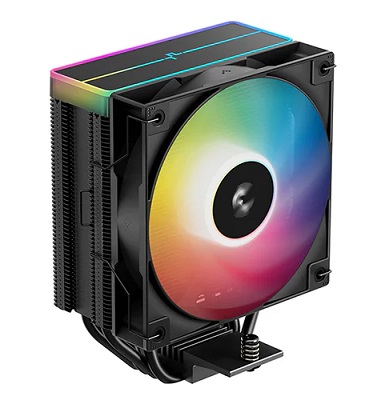 מאוורר למעבד שחור כולל תאורה דיפ קול DeepCool AG400 Black ARGB V2 154mm Intel and AMD